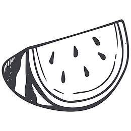 线描西瓜