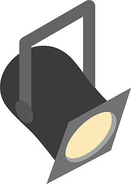 矢量图舞台的吊灯