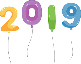 彩色飞去2019气球
