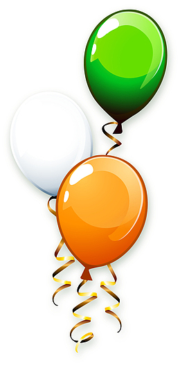 矢量手绘彩色气球