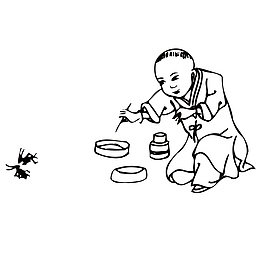 斗蛐蛐的娃娃