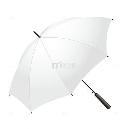 白色打开雨伞图像