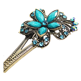 景泰蓝精美花朵发簪