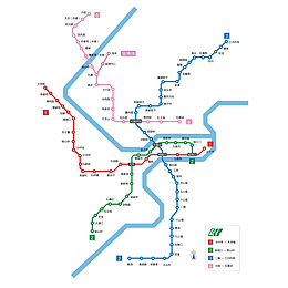 彩色重庆地铁轨道交通元素