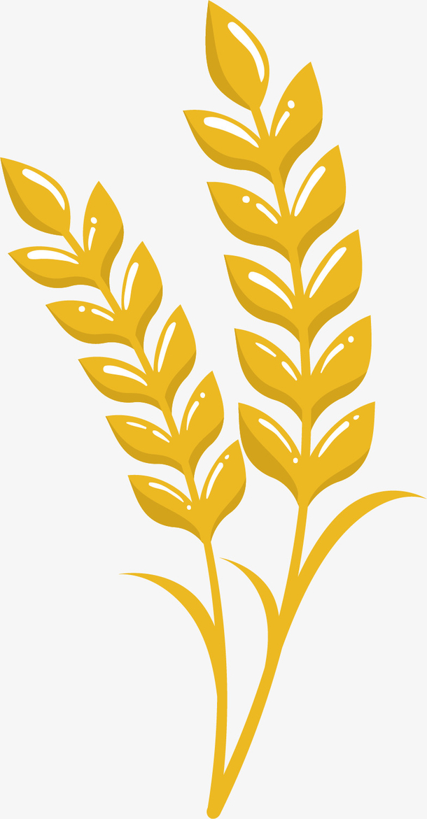 卡通麦穗矢量图下载素材免费下载_觅元素