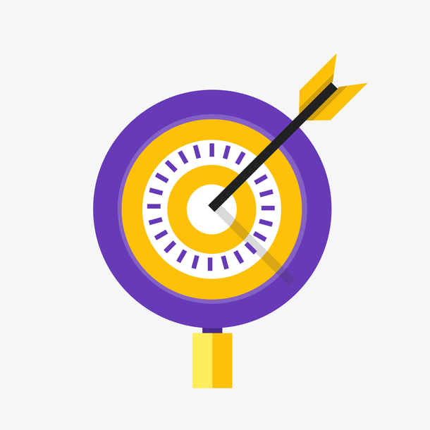 靶子手绘创意矢量免抠图png