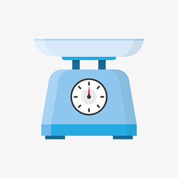 手绘蓝色称重秤卡通