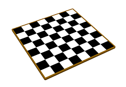手绘黑白几何棋盘