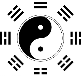 黑白八卦阵素材背景