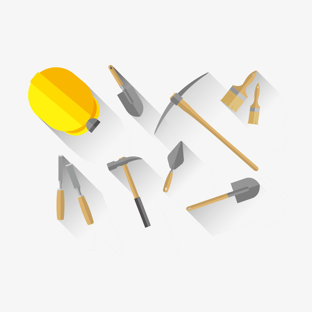 矢量劳动工具