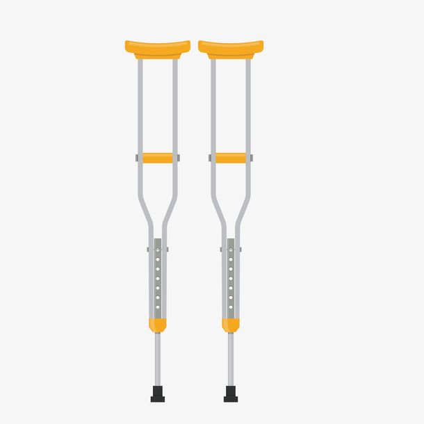 黄色卡通版的双拐