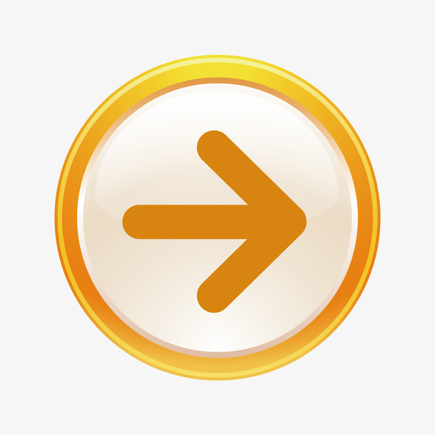 卡通彩色横向箭头图标ai矢量