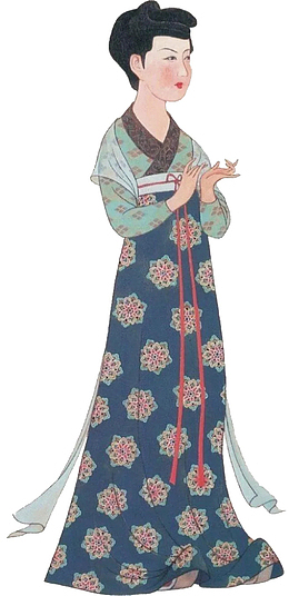 隋代女子服饰插图