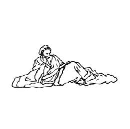 古代商朝黑白剪裁素材