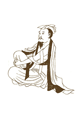 手绘古代汉服服饰