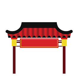 古代建筑门框图案
