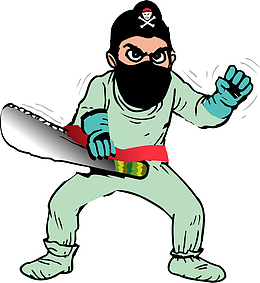矢量手绘强盗