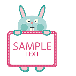 小兔子边框