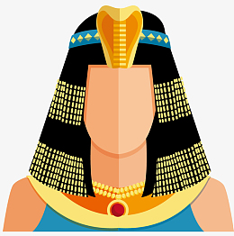 头饰卡通风格埃及艳后