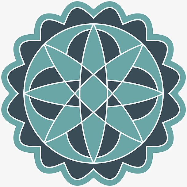 绿色圆环矢量曼陀罗