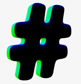 绿色立体版的井号