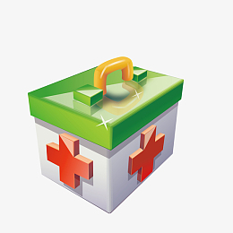 卡通医药箱手绘图