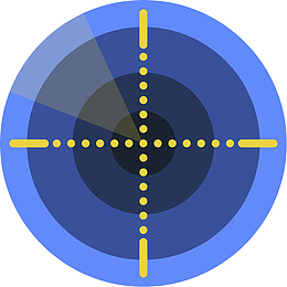 雷达扫描矢量水手符号