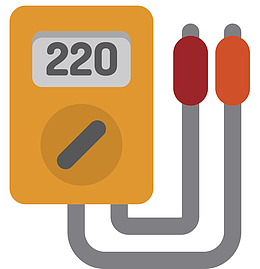 试电电表矢量卡通风格