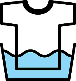 浸泡衣物矢量卡通洗衣房