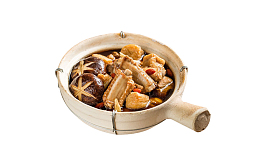 猪脊骨鸡肉炖蘑菇