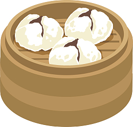 豆沙包矢量图