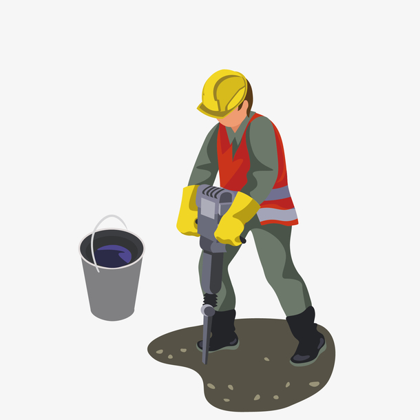 卡通水泥工png下载