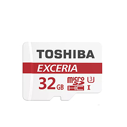 东芝白色红色手机32GB内存卡素材