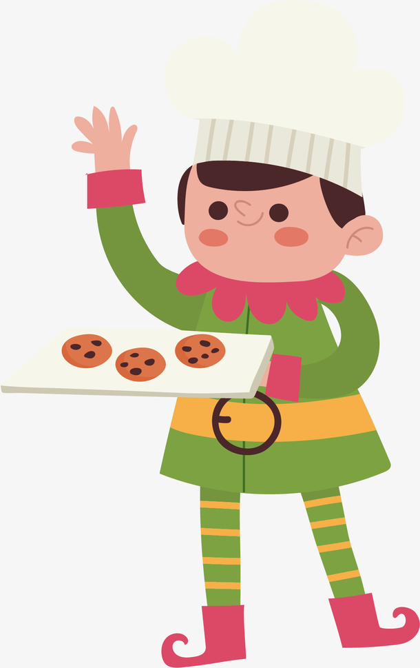 圣诞节做饼干小精灵