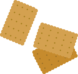 三块矢量苏打饼干