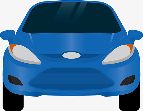 正面蓝色卡通风格福特epspng汽车png绿色吉普车高清素材png深色福特