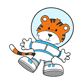 老虎宇航员PNG下载