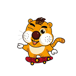 卡通小老虎