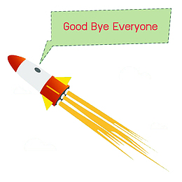 扁平风火箭插图goodbye
