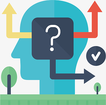 矢量图创意蓝色大脑