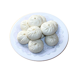 一碟小笼包设计素材