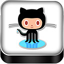 GitHub三维社交媒体图标包
