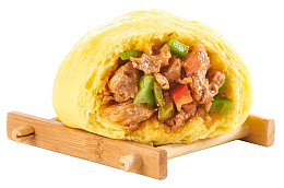 产品实物双椒牛肉包