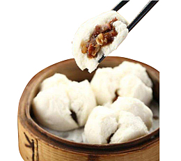 香气扑鼻的传统广式叉烧包早点