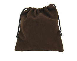 深咖啡色收口布袋