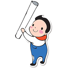 上交作业的学生人物