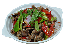 双椒爆炒孜然牛肉