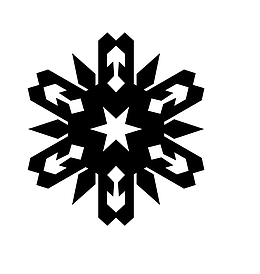 雪花剪纸图案