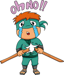 矢量图哭泣的绿色忍者神龟