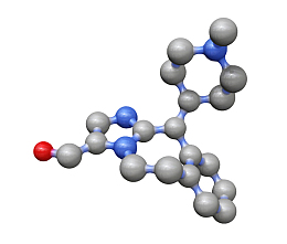 灰蓝色抗组胺药物阿尔卡单抗分子